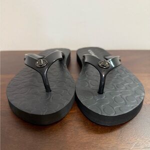 Coach Black Sandals